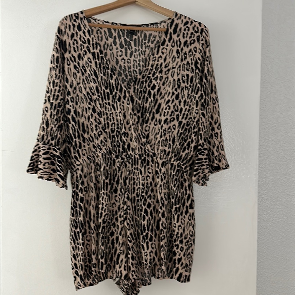Express brand  cheetah romper